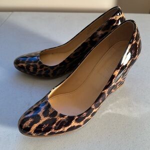 J. Crew Leopard Print Wedges